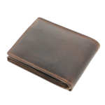 Portofel Bărbați din Piele Naturală Maro cu Cap de Cal în Relief – Personalizabil 3