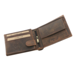 Portofel Bărbați din Piele Naturală Maro cu Cap de Cal în Relief – Personalizabil 4