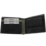 Men's Leather Black / Olive Wallet Giultieri 2