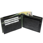 Men's Leather Black / Olive Wallet Giultieri 4