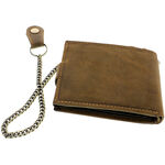 Men's Leather Wallet with Chain and Motorcycle 6