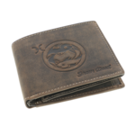 Men's wallet brown leather zodiac Pisces 2