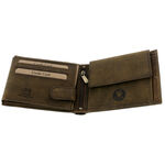 Men's wallet brown natural leather dog RFID 3
