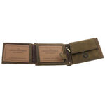 Men's wallet brown natural leather dog RFID 4