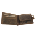 Men's wallet natural leather brown boar 3