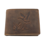 Men's wallet brown natural leather wild duck 2