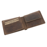 Men's wallet brown natural leather wild duck 3