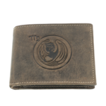 Men's wallet brown natural leather Zodiac Virgo