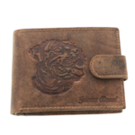 Men's Leather Wallet Rottweiler brown rfid 2