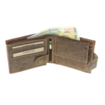 Wallet with yaht natural brown leather RFID 9
