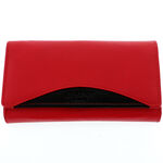 Női pénztárca La Scala Luxury piros fekete RFID 2