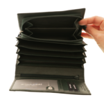 Giultieri Green Leather Women’s Wallet – Personalized Natural Leather Wallet 6