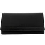 Women's black La Scala leather wallet 2