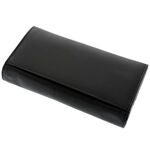 Women's black La Scala leather wallet 3