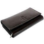 Vester Luxury brown leather women's wallet 4