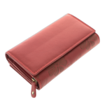 Belmonte Flowers Red Leather Women’s Wallet – Personalized Elegant Leather Wallet