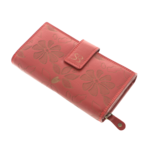 Belmonte Flowers Red Leather Women’s Wallet – Personalized Elegant Leather Wallet 3