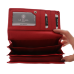 Red ladies wallet at Luxury 18cm scale 5