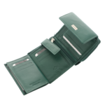 Portofel damă verde Ruby piele naturală 10x13cm 6