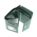 Portofel damă verde Ruby piele naturală 10x13cm 8