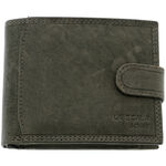 Leather Wallet Grey Scala 1