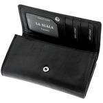 Portofel elegant dama piele La Scala negru 6
