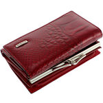 Leather Women's Wallet Nicole Burgundy 2