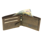 Portofel Mountain Bike din piele naturală maro RFID – Portofel bărbați personalizabil 9