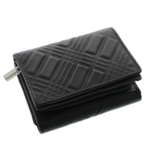 Portofel negru damă Scala Luxury Collection piele naturală 13 cm