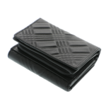 Portofel negru damă Scala Luxury Collection piele naturală 13 cm 2