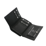 Portofel negru damă Scala Luxury Collection piele naturală 13 cm 7