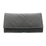 Portofel negru de damă Scala Luxury Collection din piele naturală – 17 cm 2