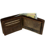 Men's Leather Wallet with Fish and Rod 4