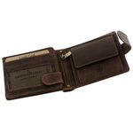 Hunting dog leather wallet brown 4