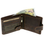 Hunting dog leather wallet brown 8