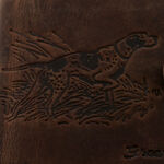 Hunting dog leather wallet brown 10