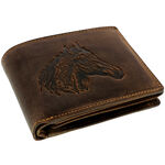 Leather Wallet with Horse head