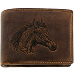 Leather Wallet with Horse head 2