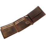 Brown leather wallet with deer 4