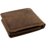 Brown leather wallet with deer 6