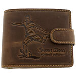 Leather Wallet with Football Player