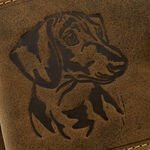 Brown Dachshund Dog Leather Wallet 11