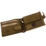 Brown Leather RFID Wallet with Vizsla Dog 3