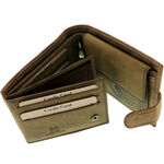 Brown Leather RFID Wallet with Vizsla Dog 6