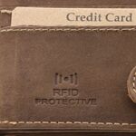 Brown Leather Wallet – Police Handcuffs Design 4