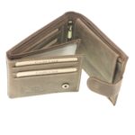 Brown Leather Wallet – Police Handcuffs Design 7