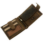 RFID gyűjtőautós barna bőr pénztárca 3