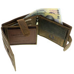 RFID collector's car brown leather wallet 6
