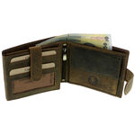 RFID collector's car brown leather wallet 8