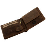 Motocross brown leather wallet 3